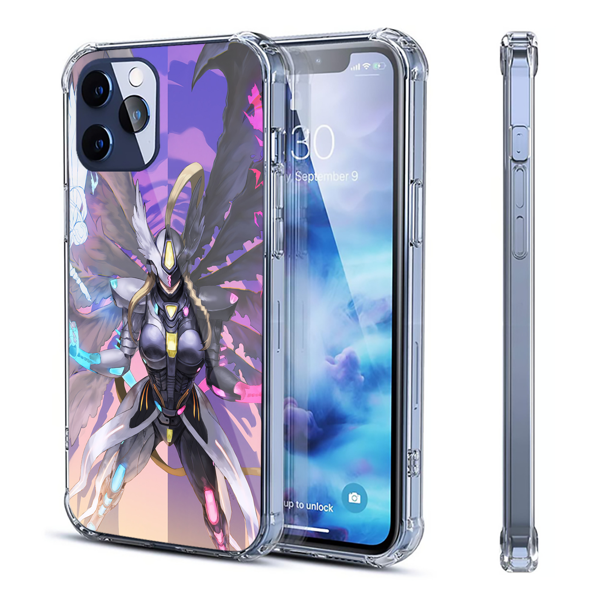 （画像用） Digimon デジタルモンスター/デジモン 【iPhone 12シリーズ対応】透明スマホケース（クリアソフトケース）